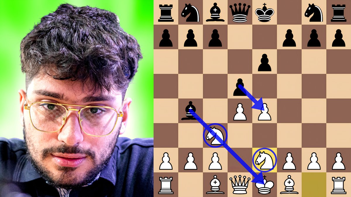 ChessNetwork's tweet image. Firouzja Smashes Nepomniachtchi&apos;s French Winawer in 26 Moves youtu.be/y2_j0sibh94 #SpeedChess