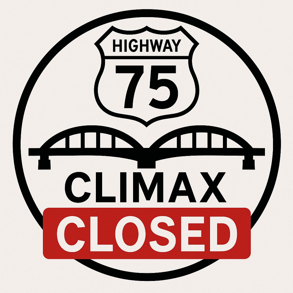 KROXRADIO's tweet image. The Highway 75 Bridge in Climax is closed and will remain closed for an extended period after it has shifted enough to be considered unsafe. For the story and details on the detour, click below.
kroxam.com/highway-75-bri…