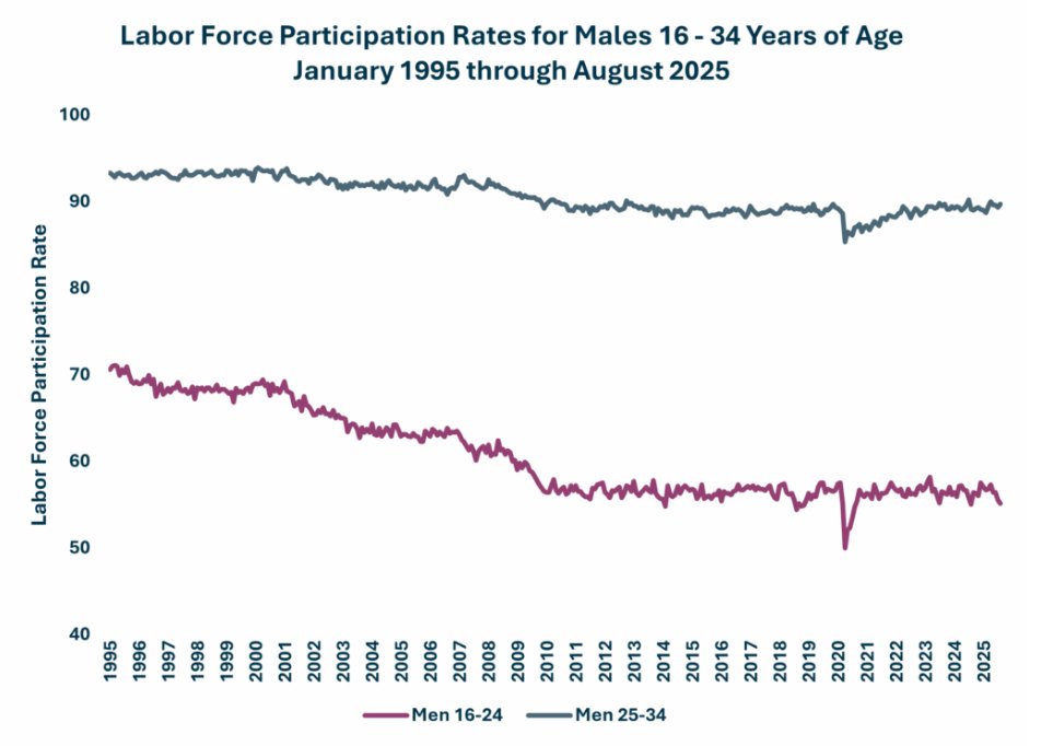 barcodeman's tweet image. This is a negative trend that must be turned around.  Data from the BLS.