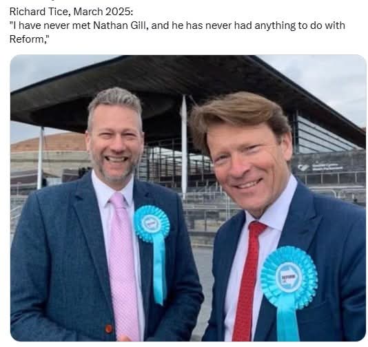 Dubai Dicky  gets a sudden attack of amnesia

Reform: Lies and mis-information!