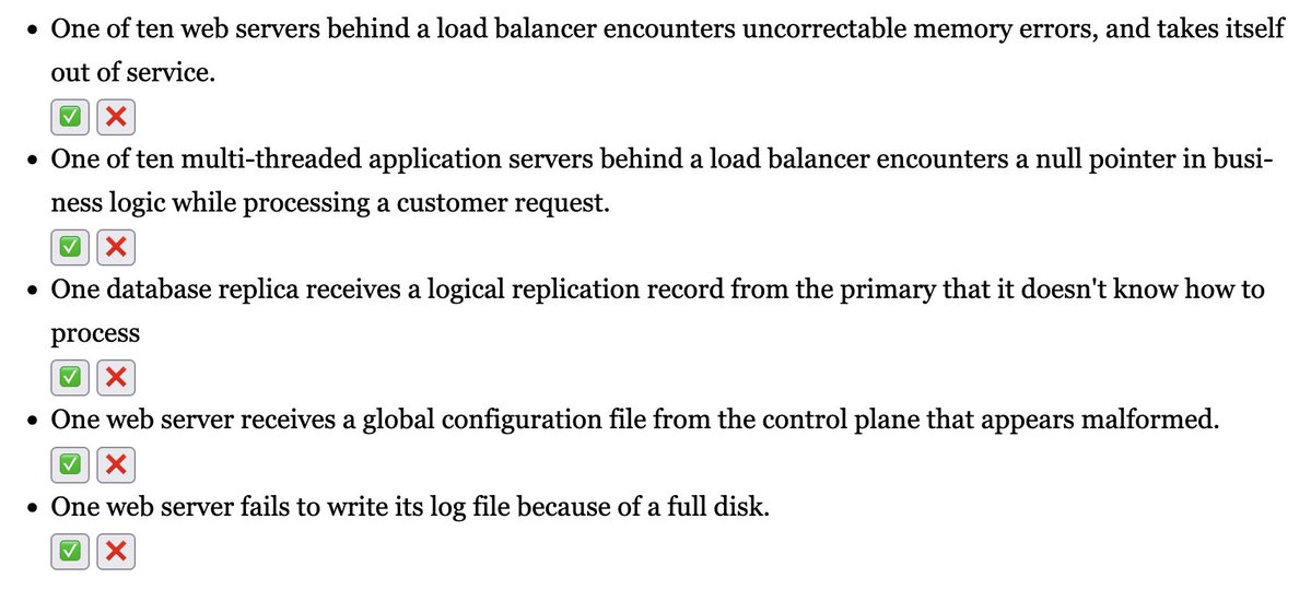 MarcJBrooker's tweet image. How should we think about error handling in distributed systems? Let&apos;s see what you think: ✅ means you think we should crash the process server, ❌ means you don&apos;t.