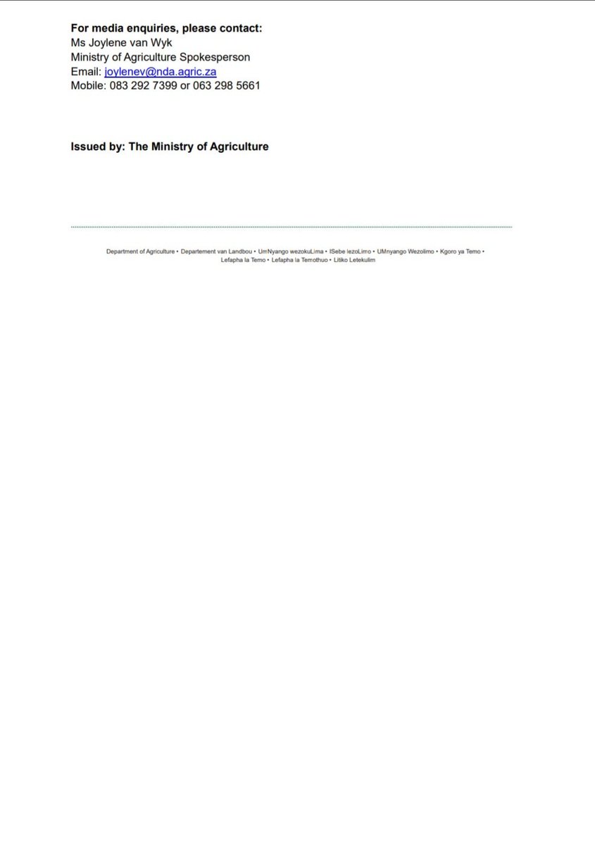 [Media Statement📃]
Minister Steenhuisen Oversees Landmark Agricultural Cooperation Agreement with Vietnam.

South Africa’s agricultural sector marked a major diplomatic and trade milestone today as Minister John Steenhuisen saw a Memorandum of Understanding (MoU) with the