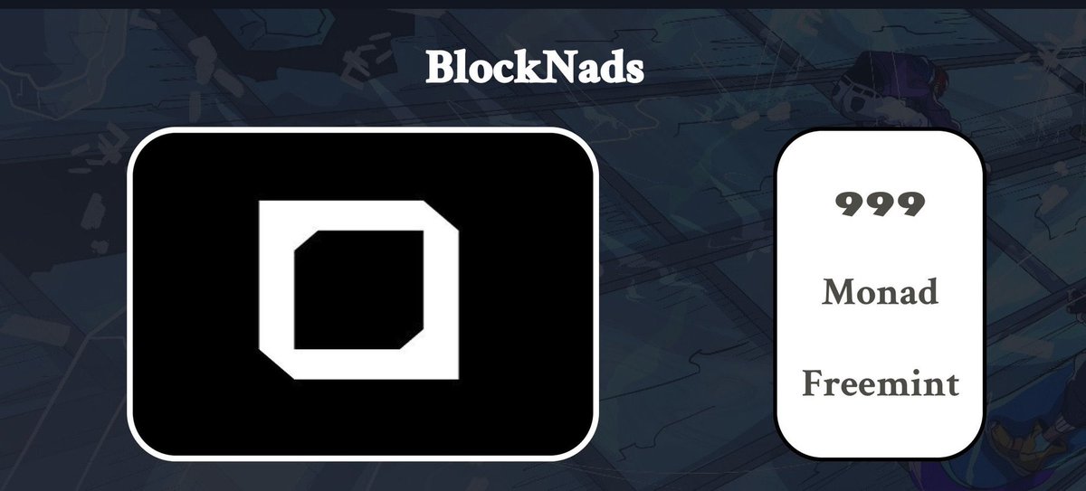 🚨 𝐅𝐫𝐞𝐞𝐦𝐢𝐧𝐭 𝐆𝐢𝐯𝐞𝐚𝐰𝐚𝐲 : 𝐌𝐨𝐧𝐚𝐝 🟣

💌 3x  Spots 

▫️ Follow <a href="/Amordeev/">Å𝖒Ø𝖗</a> 
▫️ Follow <a href="/BlockNads/">BlockNads (mainnet arc)</a> 
▫️ Like &amp; Repost 
▫️ Engage on 📌 Post
▫️ Drop ETH Address 

⏰ 24hrs

𝐍𝐨𝐭𝐞 : This is a nomination contest! Only those nominated can be added into Blockpermit (Gtd