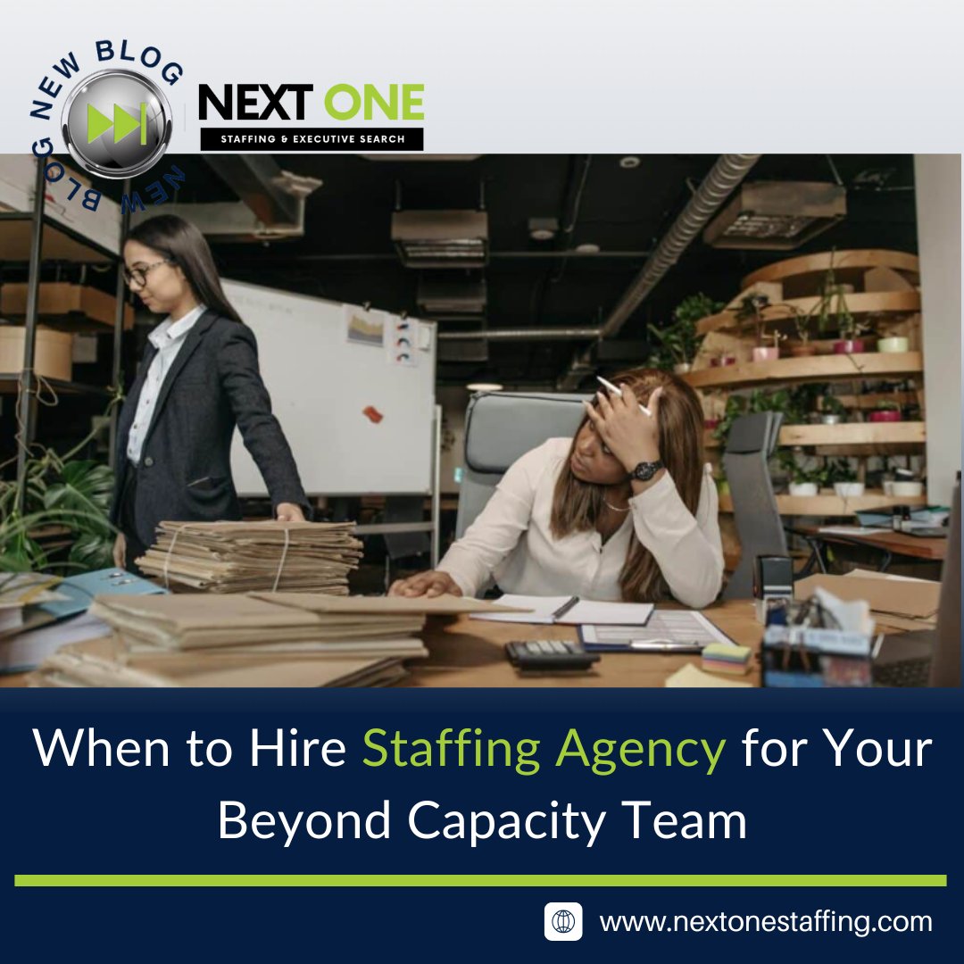 NXT_OneStaffing's tweet image. Is your team stretched beyond capacity? 

Our latest blog breaks down the key signs it’s time to get support — and how the right partner can make all the difference.

👉 Read more: nextonestaffing.com/blogs/when-to-…

#NextOneStaffing #ExecutiveSearch #StaffingSolutions