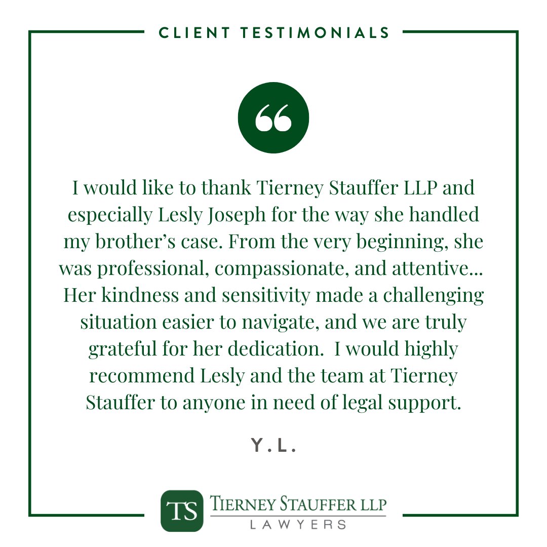 Injured? You deserve experienced legal guidance! For 35+ years, Tierney Stauffer LLP has defended individuals harmed by negligence. Get a free consultation today: Call 1-888-799-8057 or visit our website. #PersonalInjuryLaw #MedicalMalpractice #InjuryLawyer #TierneyStaufferLLP