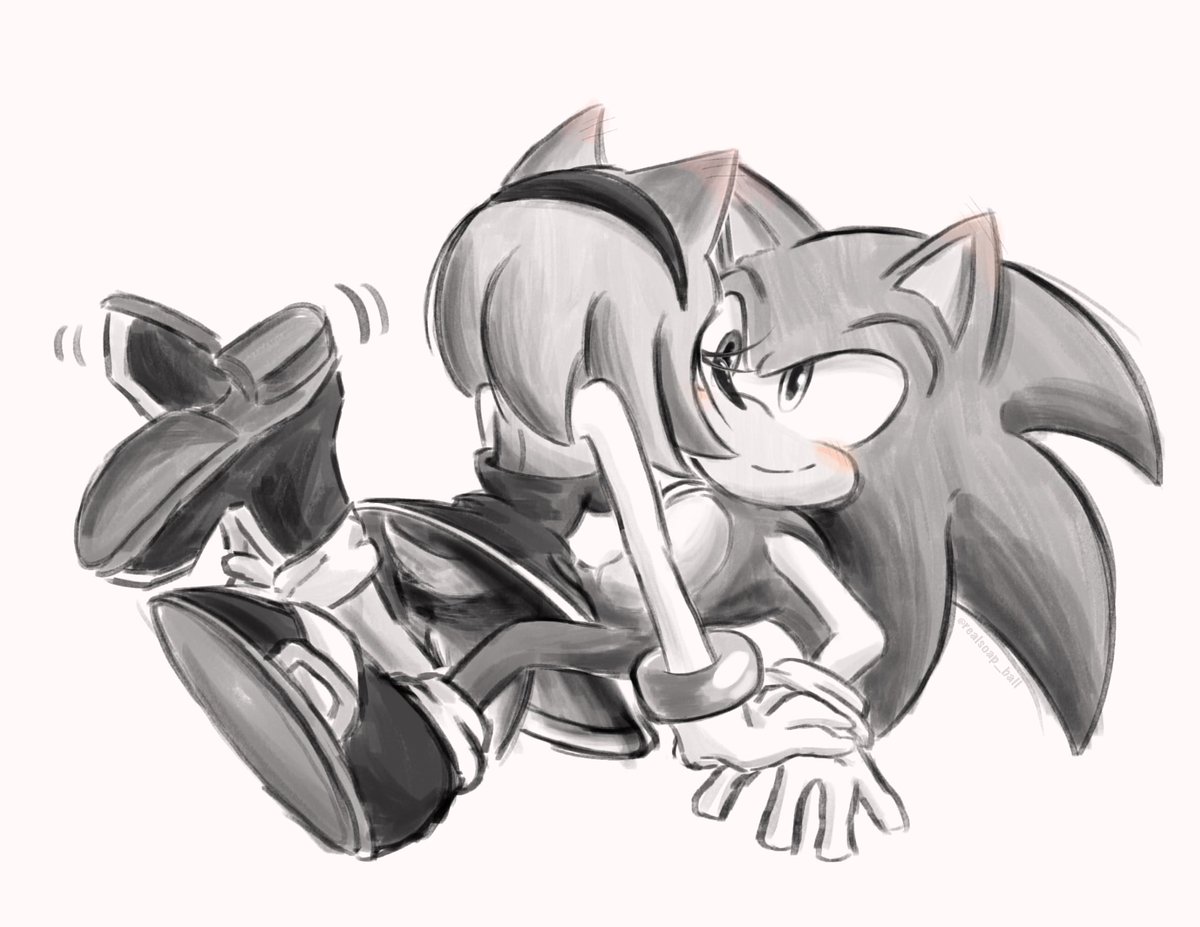 “Gotcha Sonic….” 

#sonamy