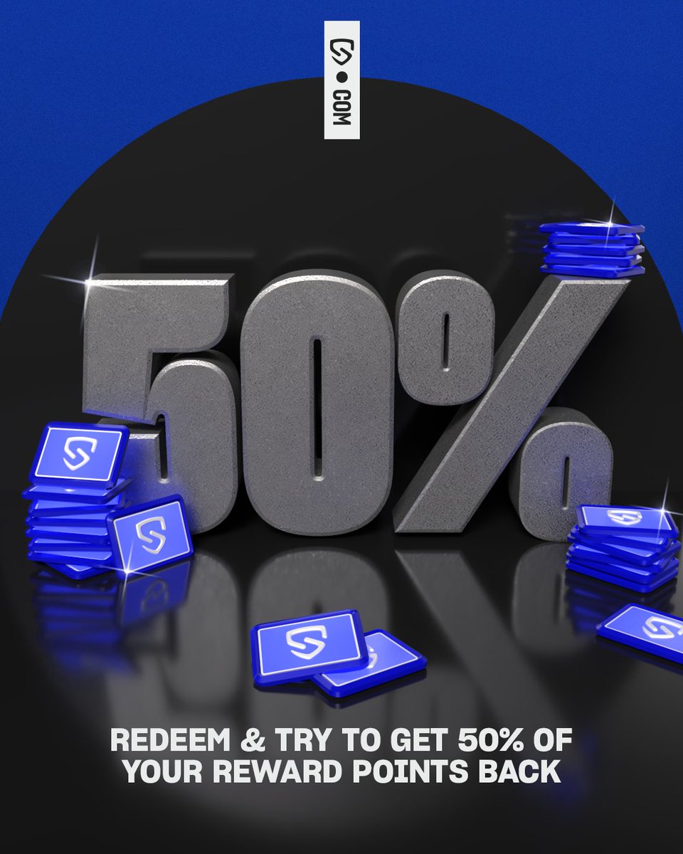 socios's tweet image. If you’re sitting on 𝗥𝗲𝘄𝗮𝗿𝗱 𝗣𝗼𝗶𝗻𝘁𝘀, this Black Friday is the moment to use them.

🔙 Every item you redeem enters you into a draw to 𝘄𝗶𝗻 𝗯𝗮𝗰𝗸 𝘂𝗽 𝘁𝗼 𝟱𝟬% of those points.

𝗢𝗻𝗲 𝗿𝗲𝗱𝗲𝗲𝗺 = you’re in.
𝗠𝗼𝗿𝗲 𝗿𝗲𝗱𝗲𝗲𝗺𝘀 = more entries. 🔁