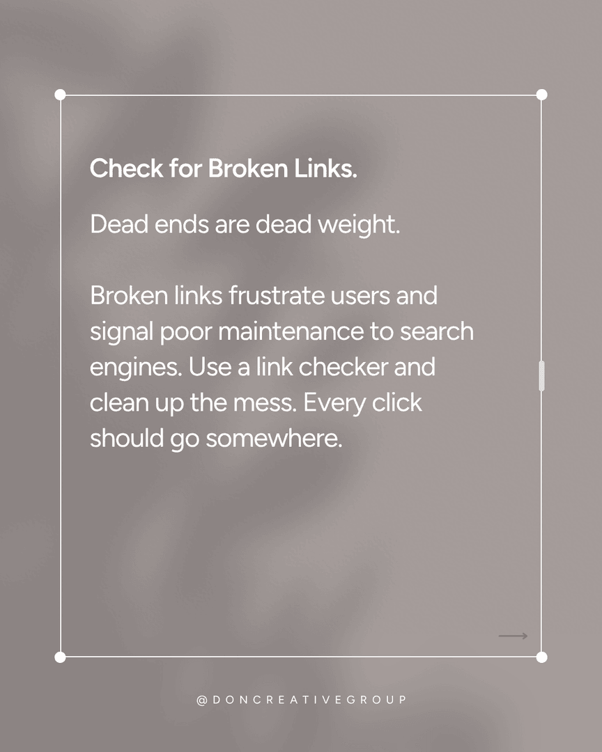 DonCreativeGrp's tweet image. We treat your website like the living, breathing asset it is.

Because when your SEO works with your strategy, the results don’t just look good, they perform.

Schedule a call: doncreativegroup.com/contact/schedu…

#SEOForGrowth #ContentThatConverts #DigitalVisibility #DonCreativeGroup