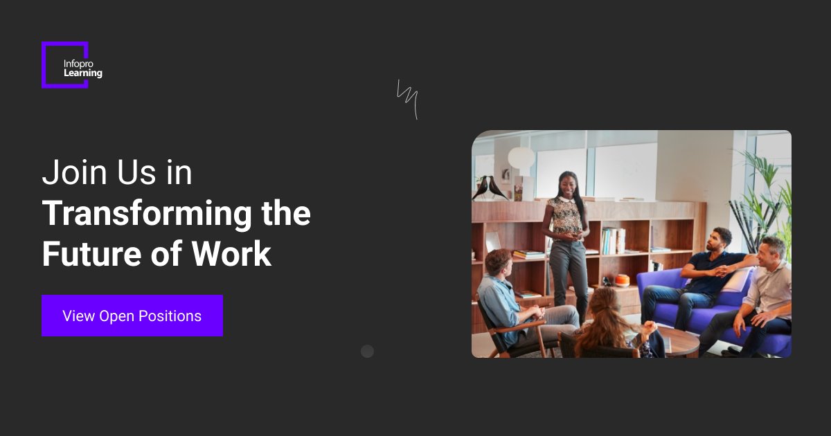 InfoproLearning's tweet image. Are you looking for more than “just another job”?
Join a place where ideas spark change; growth is limitless, and your work impacts millions. Let’s shape the future of work—together. Explore opportunities: hubs.ly/Q03VlSy00

#infoprolearning #unlockpotential #careers
