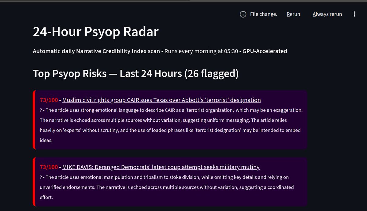 AIFred says we have some psyops in the making.