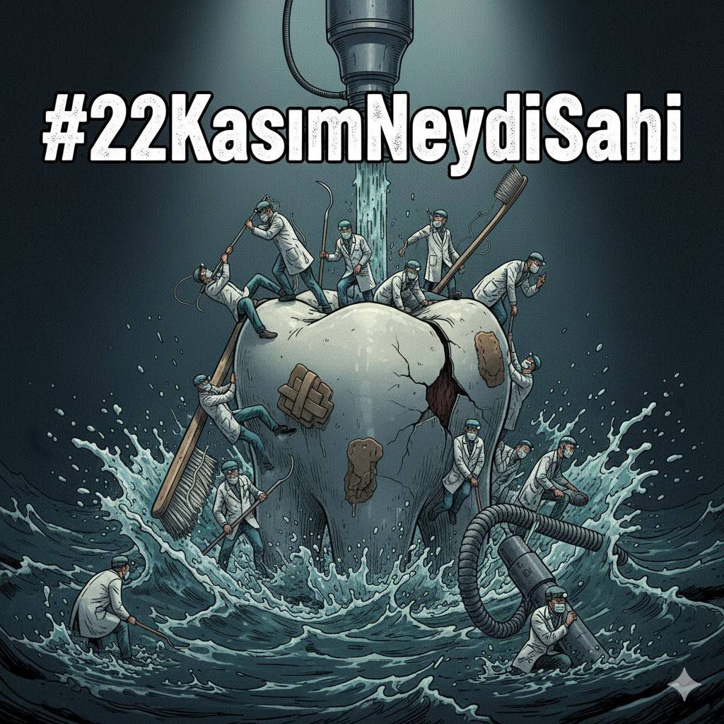 ...

“22 Kasım Diş Hekimleri Günü… Kutlama için teşekkürler, ama hâlâ düşük ücretler, aşırı kontenjan artışı, söz verilen aile diş hekimliğinin gelmemesi ve sistemin saçmalıklarıyla uğraşıyoruz.” 🦷💢

#22KasımNeydiSahi