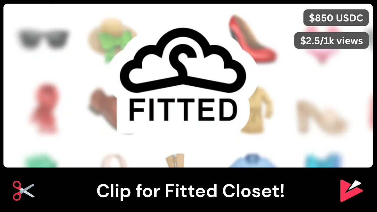 New Clipping campaign for <a href="/fittedcloset/">Fitted</a> LIVE NOW! 

Post clips of their interviews and earn up to $80 per submission 💸

Link below👇