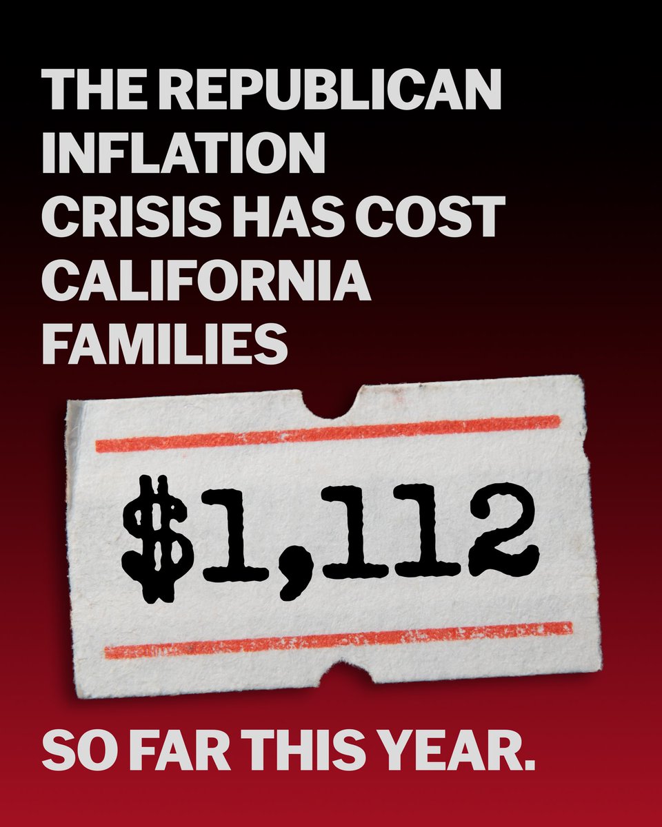 RepCarbajal's tweet image. Since Trump took office, GOP policies have added over $1,000 in extra costs to the average California family’s bills. That’s $1,000 out of your pocket because of Trump’s mismanagement of our economy, healthcare system, government, and more. Enough is enough.