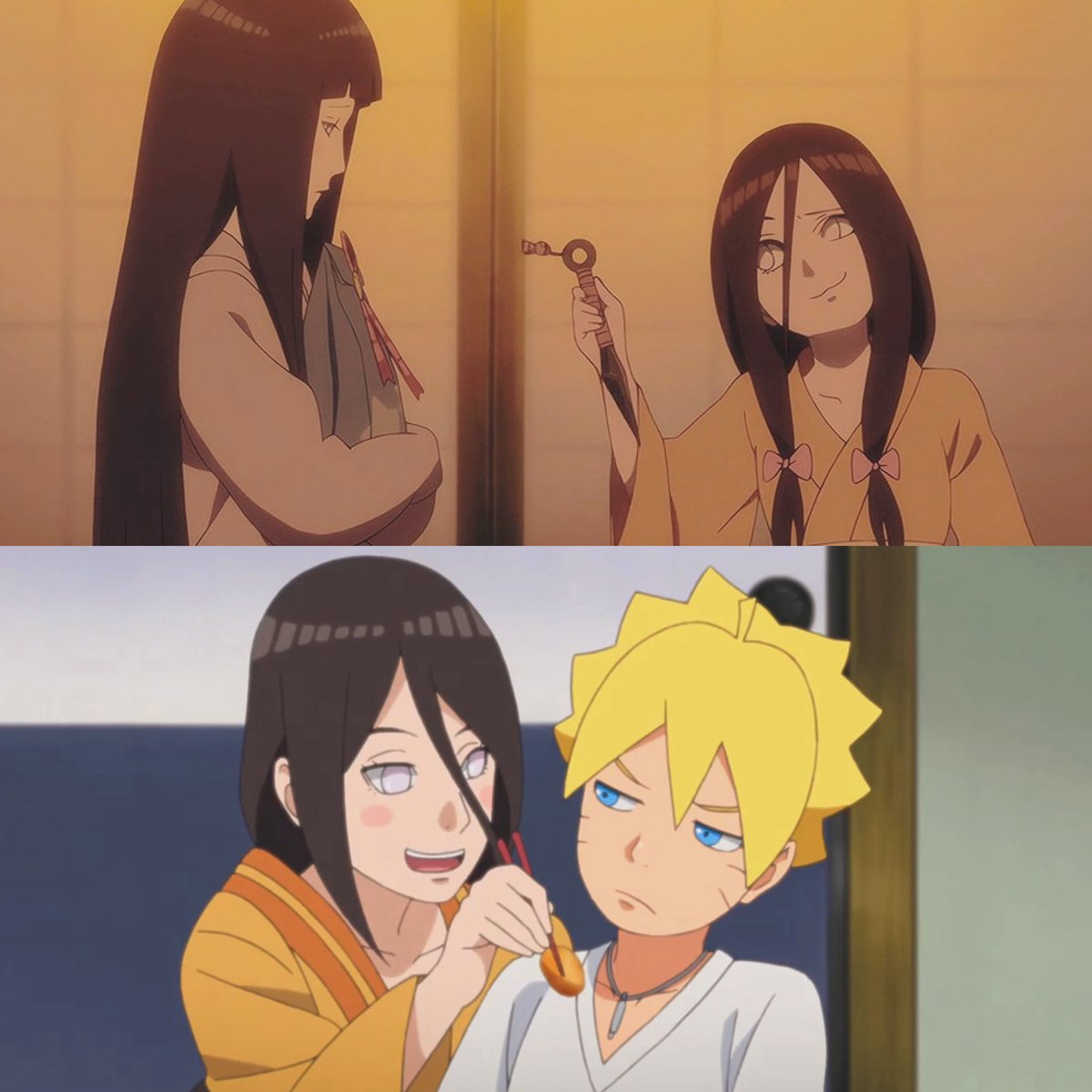 #hinata #hanabi #boruto 
I think it’s cute that she loves to tease them…