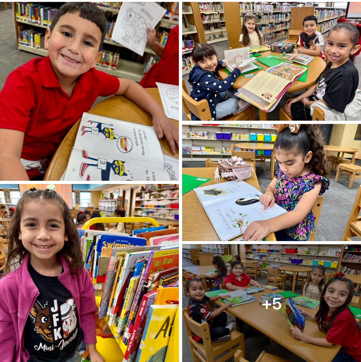 jfk_elementary's tweet image. It&apos;s Friday and the start of Thanksgiving break is near! 📚✨ Students enjoyed checking out books and relaxing to some Snoopy Jazz playing in the background. Perfect way to read and unwind before the holiday! 🦃🎶 #LibraryDay #ljisdlibraries @LaJoyaISDEdTech @lajoyaisd