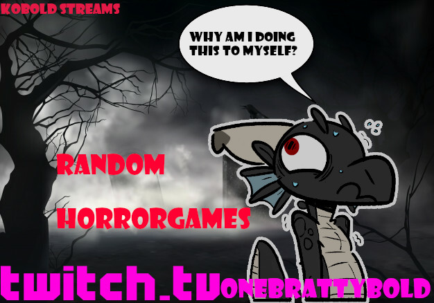 OneBrattyBold's tweet photo. https://t.co/vSOUO518Ip

Kobold is back with the "Grabbelkiste" of itchIO and welcomes everyone into the weekend with some
random horrorgames! Hop on and scream with the bold!
or scream AT the bold
he is jumpy tho! https://t.co/xAcRpnt2vq