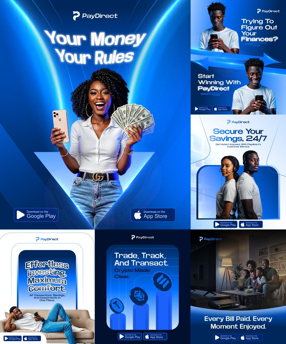 Jessearts1's tweet image. If your visuals don’t look secure, users won&apos;t deposit. I worked with PayDirect to create a visual identity that communicates security, ease, and financial freedom at a glance.

#FintechDesign #UIUX #BrandIdentity #PayDirect