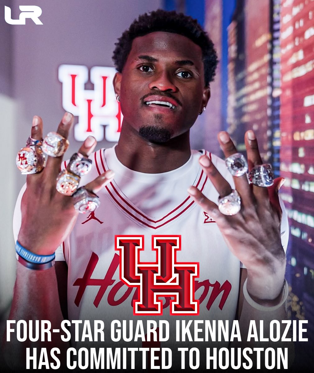 NEWS: 2026 4⭐️ Ikenna Alozie (<a href="/alozieikennaAI3/">ikenna alozie</a>) has committed to Houston, he told <a href="/LeagueRDY/">League Ready</a>.

He ultimately chose the Coogs over Alabama, Kentucky, Louisville, Gonzaga, Arizona, Kansas and Washington.

#27 overall in the <a href="/SCNext/">SportsCenter NEXT</a> 100.