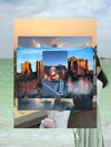 Postkarte Weihnachtskarte Briefmarke Motiv Weihnachtsbaum 📮🎄🍗731224