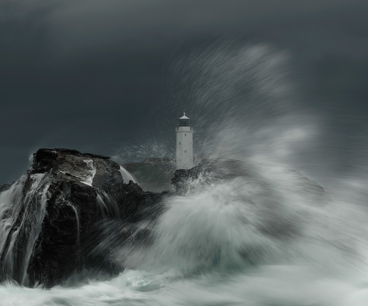 Guardian of the rocks. We have many lighthouses in Cornwall, the seas are treacherous with many hidden dangers.