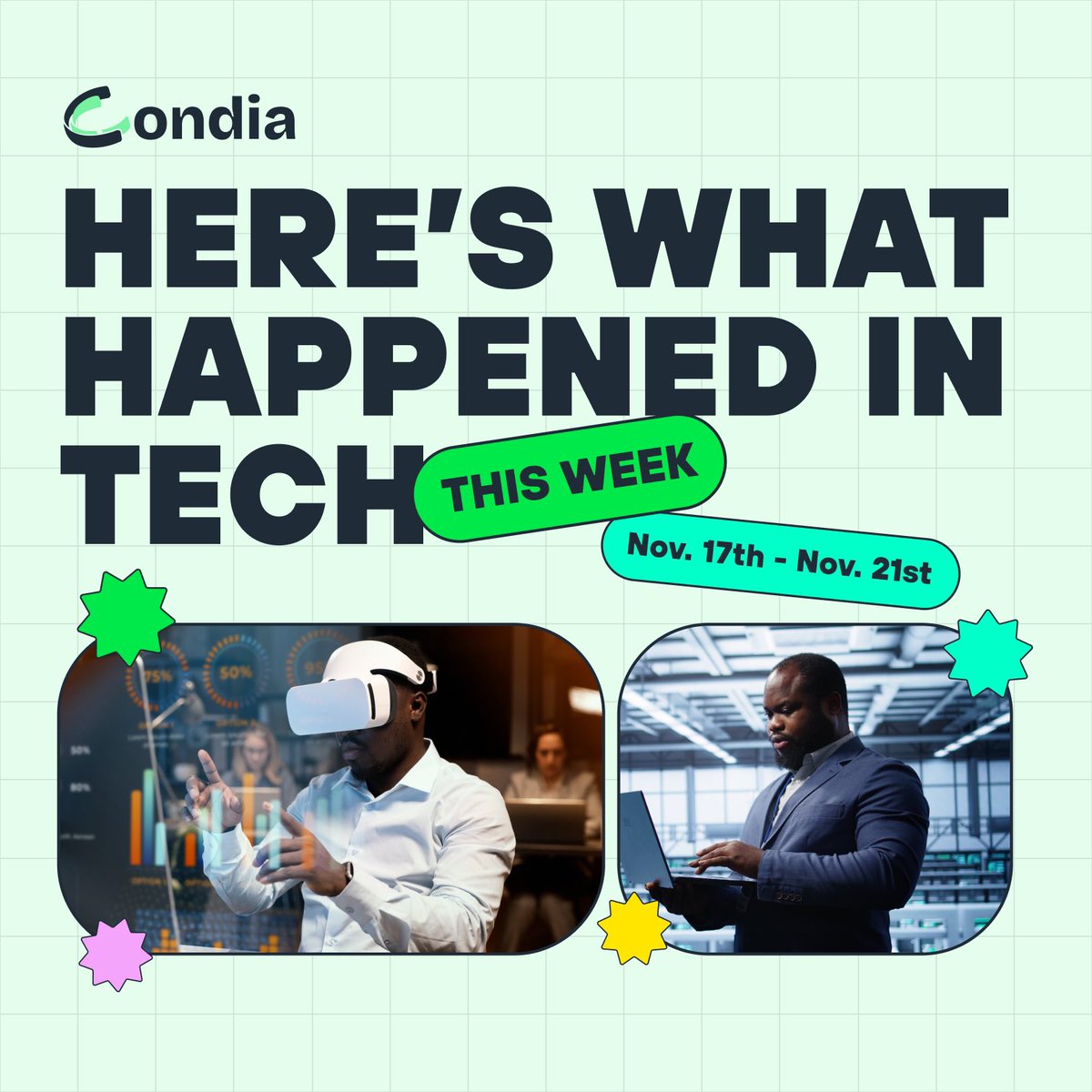 thecondia's tweet image. Incase you missed it, here’s everything that happened in tech this week😌