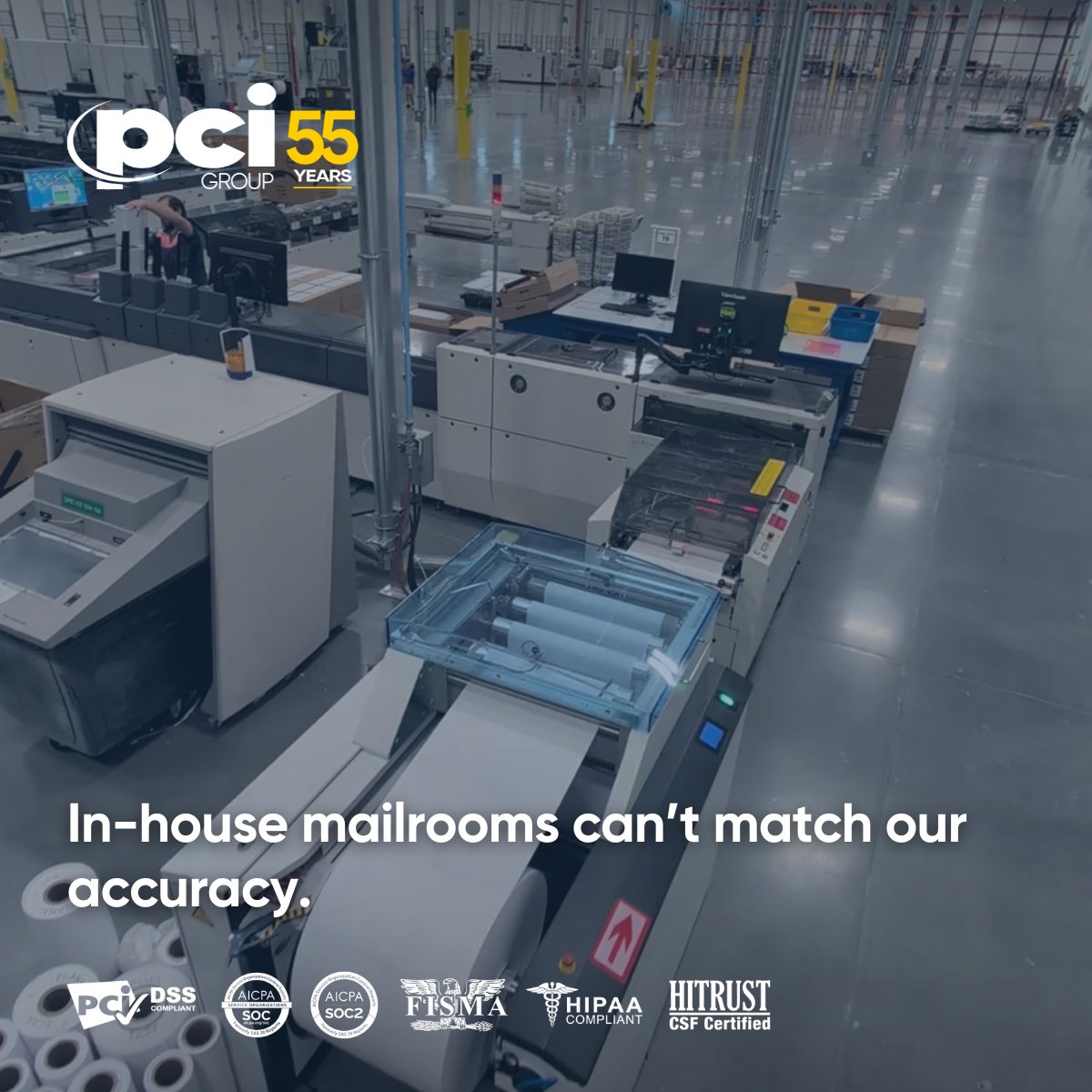 pcigroup's tweet image. PCI Group eliminates manual prep, speeds delivery, and ensures traceability from file to mailbox.

Our camera-driven inserters and secure workflows are purpose-built for life, health, and P&amp;amp;C insurers.

#InsuranceMail #SecureOperations