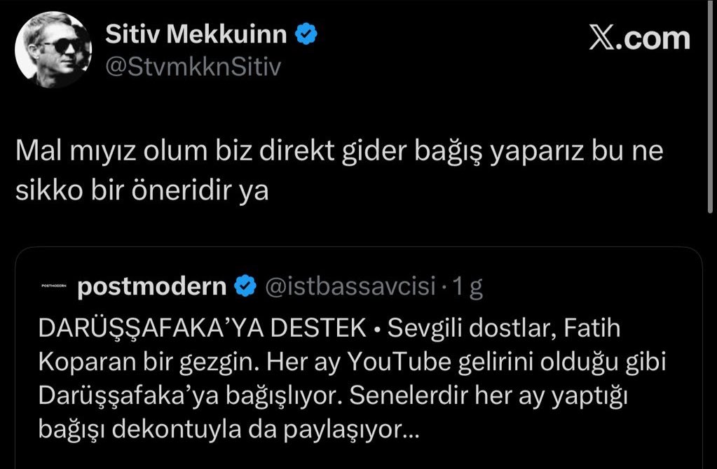 Teşekkürler Mehmetcim. Sıra sende <a href="/StvmkknSitiv/">Sitiv Mekkuinn</a> ABD'den solculuk oynamaya benzemez. Dekontu bekliyoruz. Doktor eşin de atsın 3-5