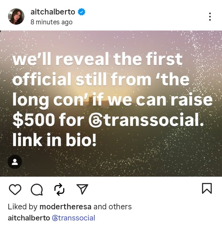 911_archive's tweet image. The first official still from &apos;The Long Con&apos; will be revealed if people raise $500 for the nonprofit organization TransSocial and Oliver will match that donation via Aitch Alberto on IG!! (21 November 2025)

The link to donate if you can:
transsocial.org/donate/?utm_so…