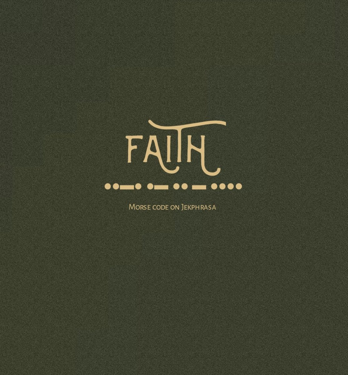 Jekphrasa's tweet image. Faith in Morse code. New wallpaper on Jekphrasa. 
#morsecode
#wallpaper

Save