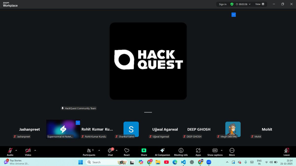 Weekly HackQuest Advocate connect 🔥 <a href="/HackQuestIN/">HackQuest India</a> 
- Discussed about hackathons and associated tracks
✅Mantle hackquest.io/hackathons/Man…
✅Surreal hackquest.io/hackathons/Sur…
- Future plans to increase engagements 💪🏻
#HackQuestAdvocate #HQConnect #Web3Community