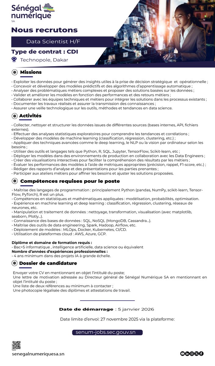 Sénégal Numérique S.A. (Ex-ADIE) tweet media