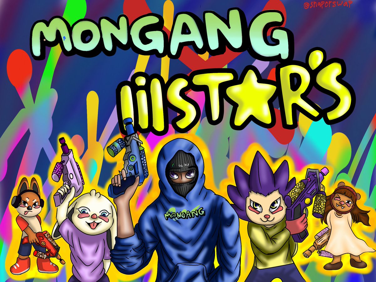 snaporswap's tweet photo. Mongang X lilstars one of the most epic collabs, i worked on this for hours 💜 @Lilstarrrs @mongang_xyz @0xtequilaa @iliaas471 @AbreuOPrimo @orpheuskaze @0xDaniel https://t.co/RKUN9PUmo0