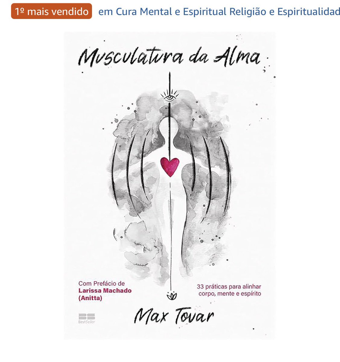 “Musculatura da alma” é atualmente o livro mais vendido de Cura Mental e Espiritual na Amazon.
