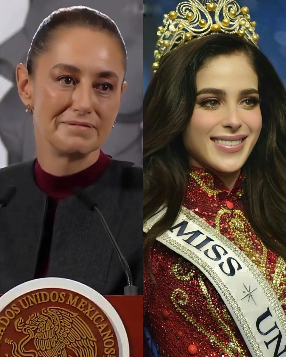 Morena_Durango_'s tweet photo. La presidenta Claudia Sheinbaum felicitó a Fátima Bosch por su triunfo como Miss Universo 2025 y destacó que su actitud firme frente a las injusticias es un ejemplo para México. ✨🇲🇽
Aseguró que su coronación no solo representa belleza, sino también carácter, valentía y autenticidad.

Para la presidenta, el gesto de Bosch al alzar la voz en momentos difíciles refleja la importancia de defender la verdad y actuar con integridad, inspirando a mujeres y hombres en todo el país.