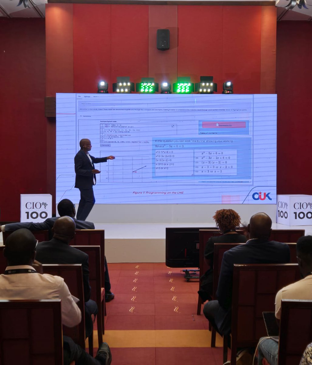BenTitoJr's tweet photo. Congratulations to @Jaredongaro  for receiving the Gold Mark of Excellence 2025 at the prestigious CIO 100 Awards 🏆 @dx5ve . A remarkable achievement in ICT leadership and innovation at @OpenUniKenya . #CIO100 #Leadership https://t.co/3kPXxEET7L