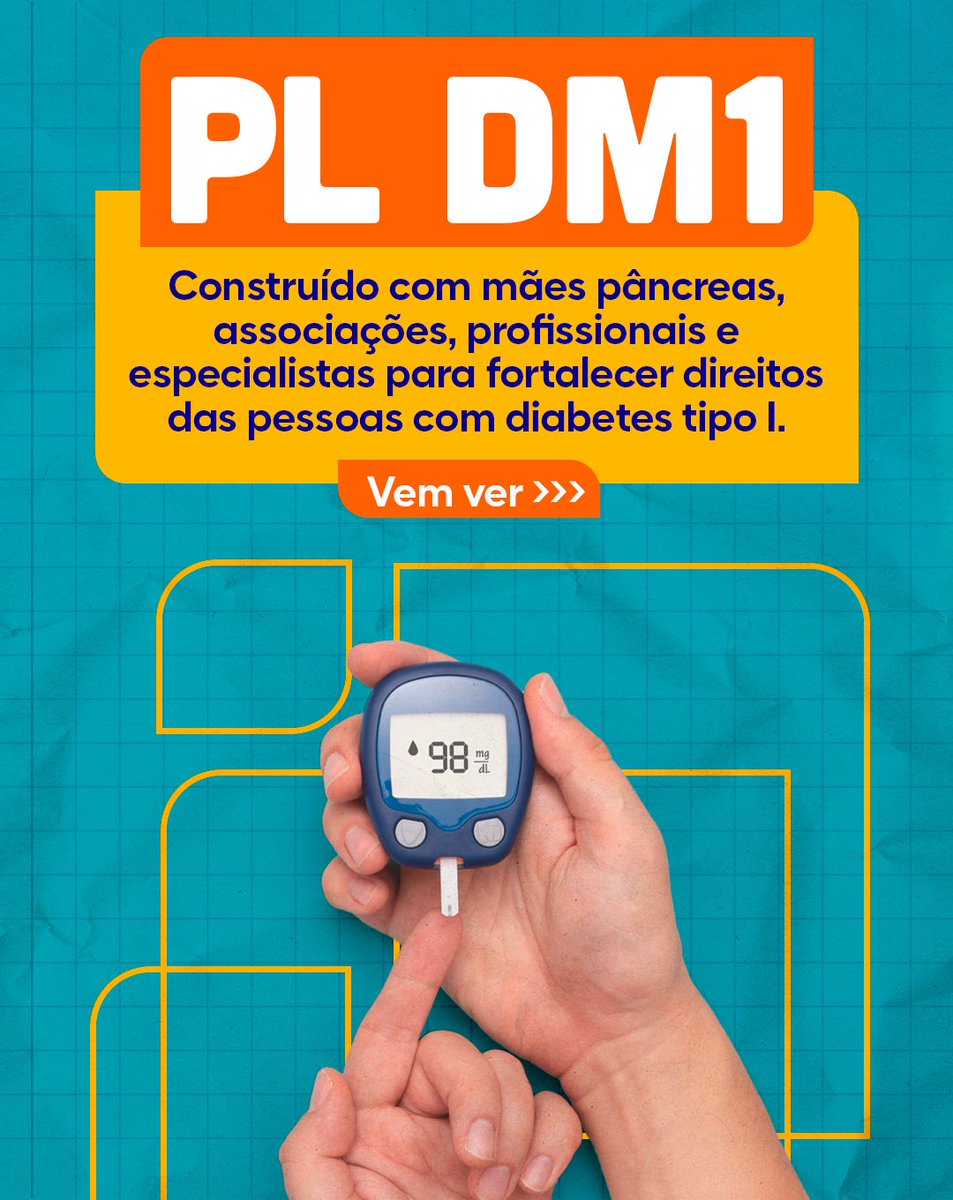 randolfeap's tweet image. O Projeto de Lei DM1 é fruto de uma construção coletiva que garante o enquadramento da pessoa com diabetes mellitus tipo 1 como pessoa com deficiência. Com isso, assegura direitos fundamentais, como a validade indeterminada do laudo médico e a possibilidade de adaptação da…