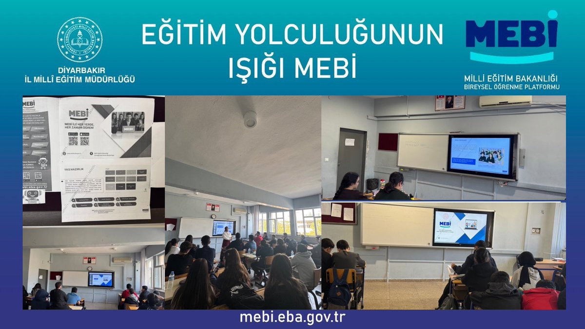Okulumuzda MEBİ uygulamasına yönelik çalışmalar devam ediyor. Sınıfta, panoda, seminerde… MEBi ile eğitim her yerde!
#DiyarbakirdaMEBİ
<a href="/tcmeb/">Millî Eğitim Bakanlığı</a>
 <a href="/Yusuf__Tekin/">Yusuf Tekin</a>
<a href="/sadoglu_salih/">Salih Sadoğlu</a> 
<a href="/omrsrc/">Ömer Sarıca</a>
<a href="/meb_mebi/">MEBİ</a>