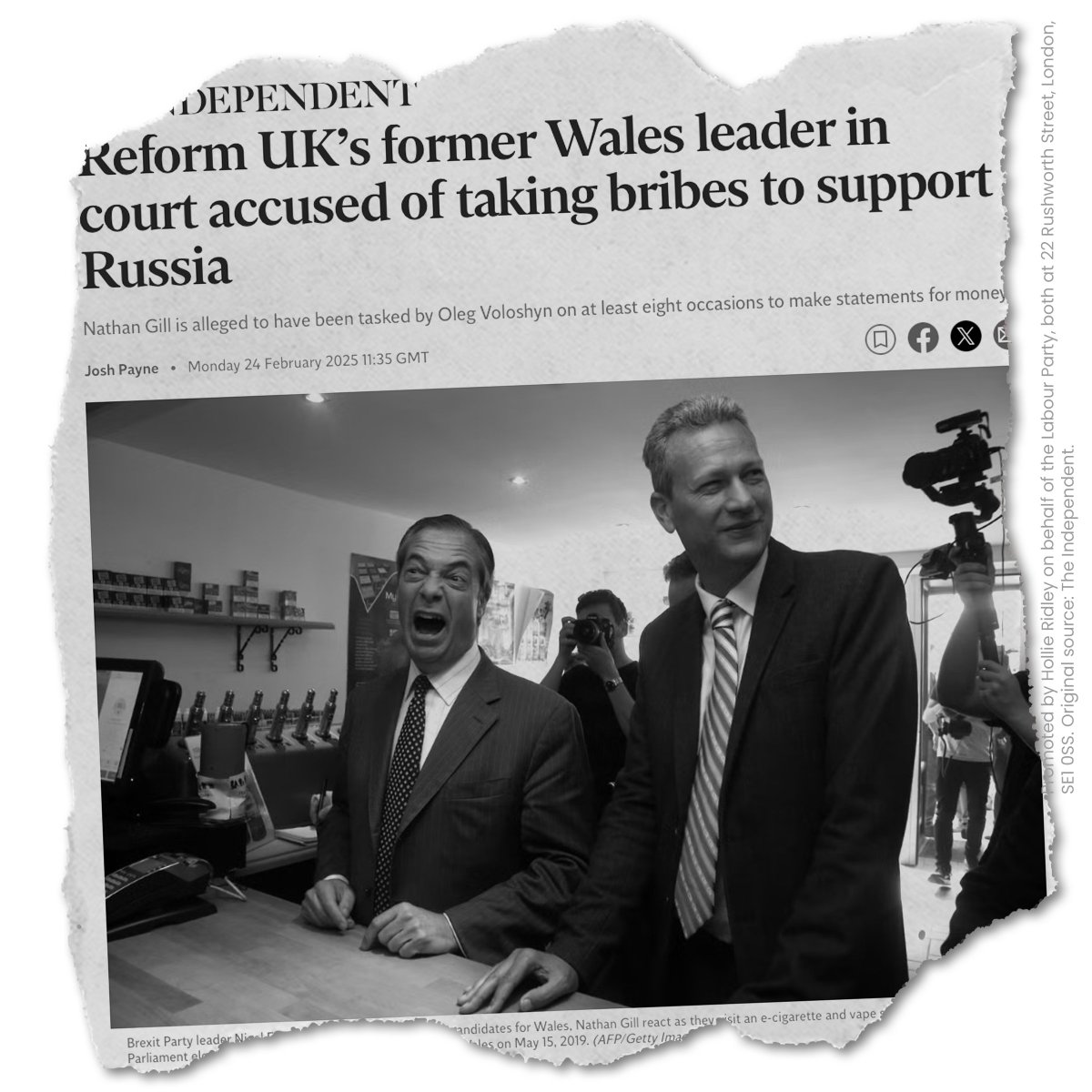 UKLabour's tweet image. You can&apos;t just airbrush him out of history, @Nigel_Farage.