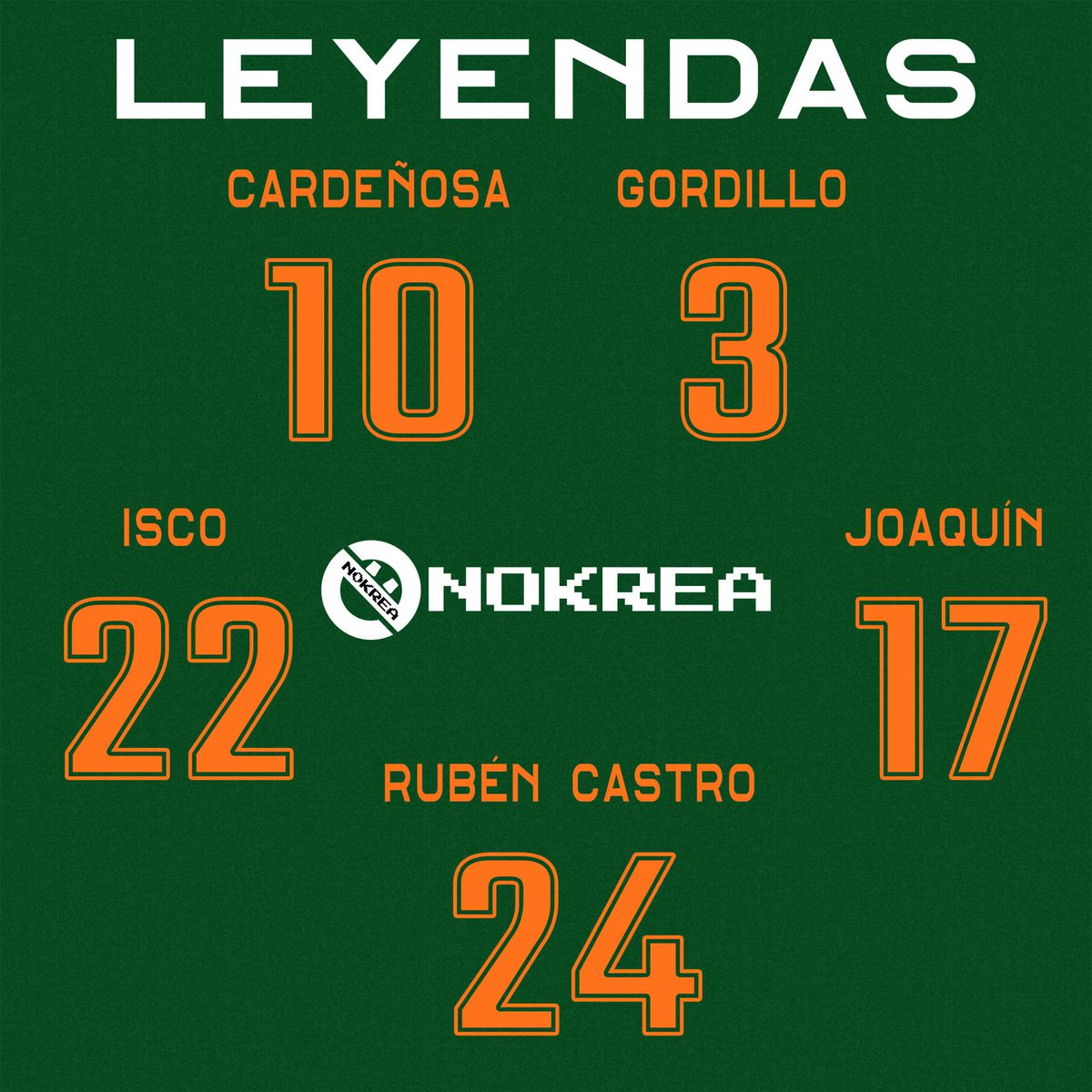 TinteroVB's tweet image. 🟩 SORTEACO ⬜️

💚 Llévate una de las camisetas edición ‘Leyendas’ de los amigos de @nokrea 

👉🏻 Para participar:

📲 Sigue a @nokrea 
📲 Sigue a @TinteroVB 
🔄 RT a este tuit
🗣️ Menciona a 2 amigos

🔊 GANADOR: 01/12/25