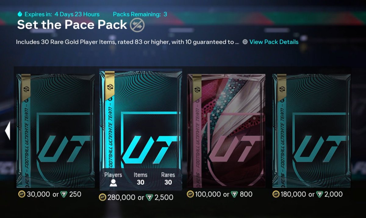 FIFAUTeam's tweet image. 🚨 1x Set the Pace Pack for FREE! 
✅ Like
✅ RT
✅ Follow @FIFAUTeam &amp;amp; @KillerFutCoins

⏰ Winner Picked in 48 hours!  🌟