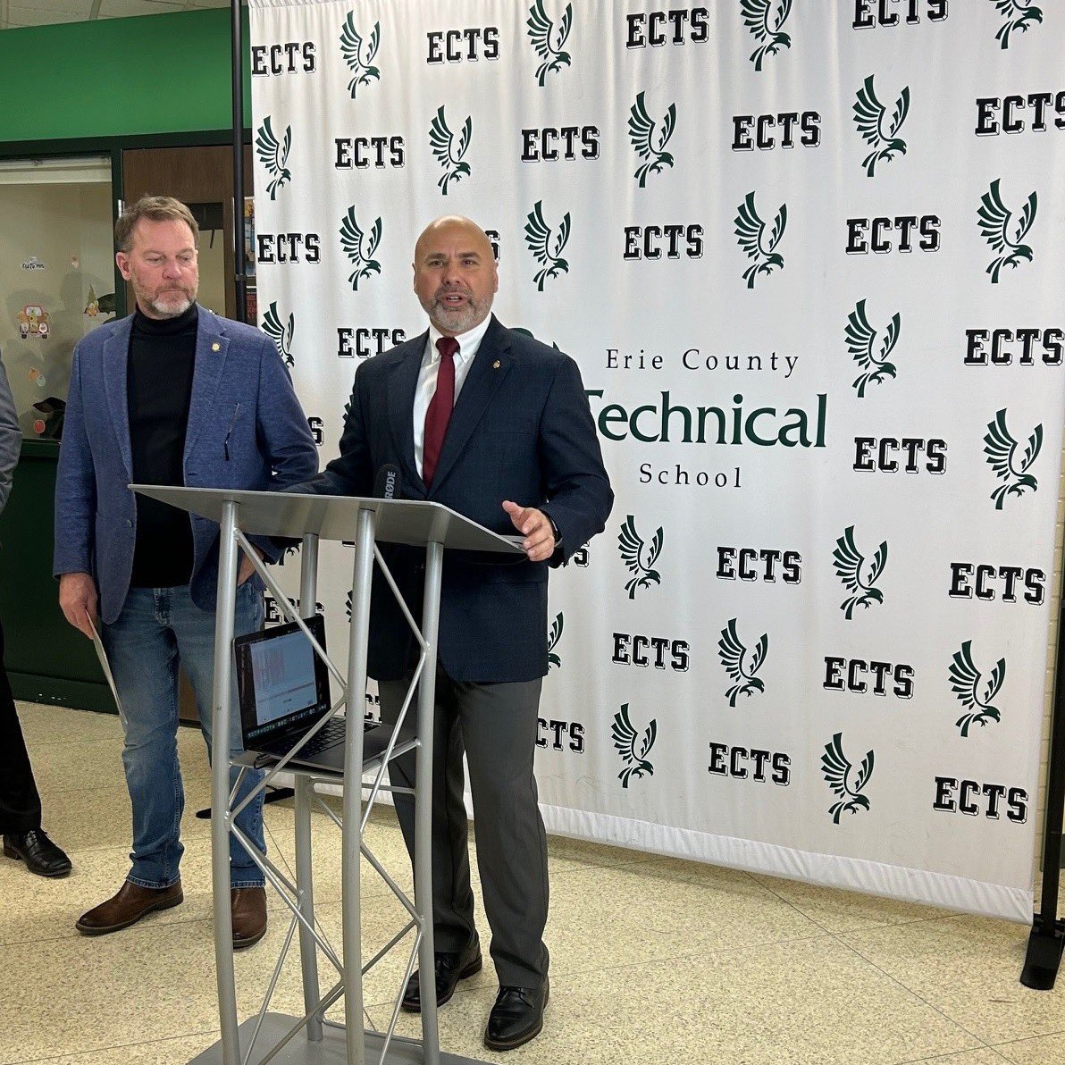 I was a proud co-sponor of the Solar for Schools legislation. We announced a $400,000 Solar for Schools grant for Erie County Technical School! The grant will help the school install a 500,000 kW solar energy system, which will save the school $62,172 in energy costs annually!