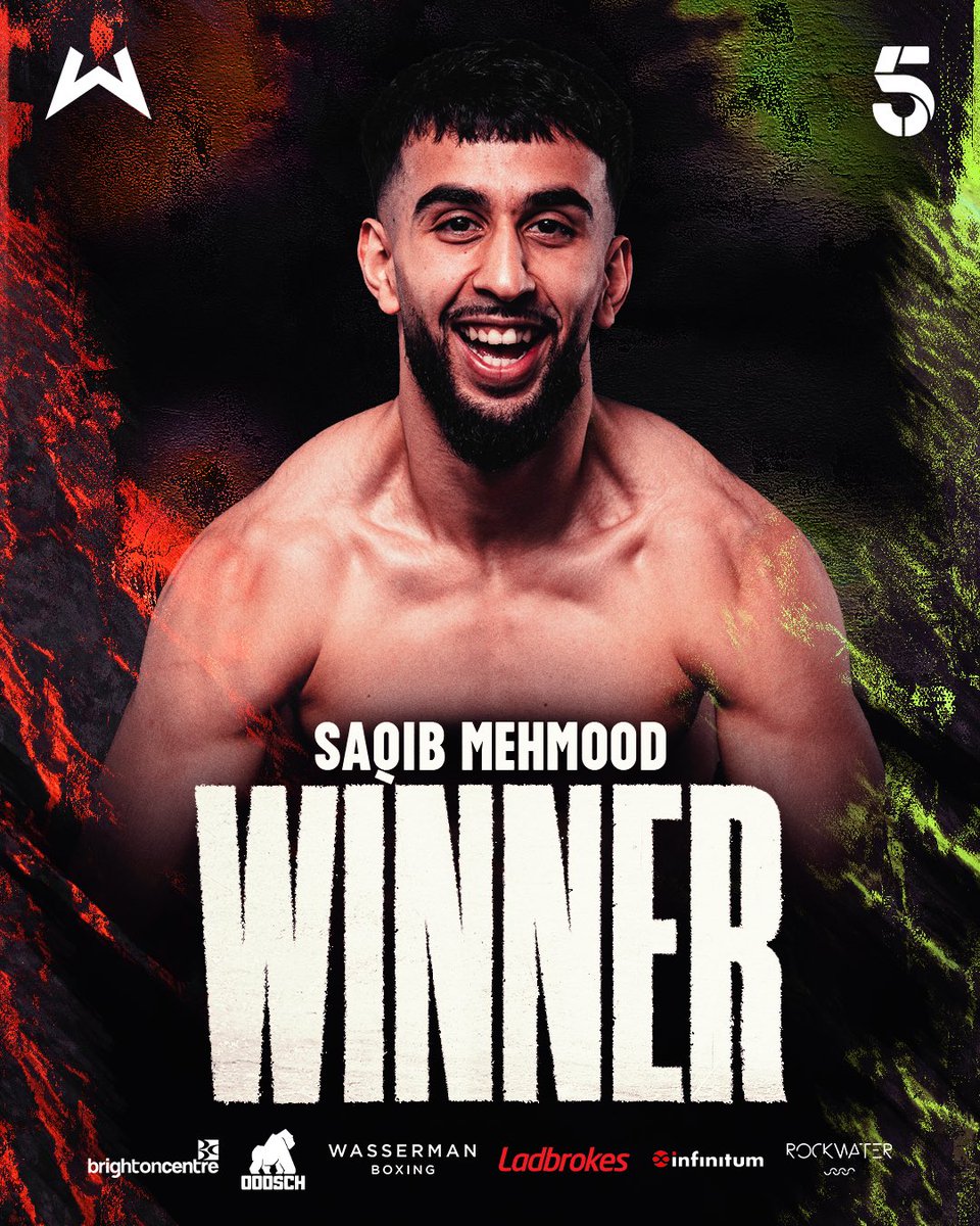 WassermanBoxing's tweet image. What a pro debut from Saqib Mehmood as he gets the decision victory vs Jayro Duran 🏆

Watch live undercard action ➡️ youtube.com/live/C4zKjZ5nx…

@Ladbrokes | @SauerlandBros | @Channel5Sport | @InfinitumEnt | #APointToProve