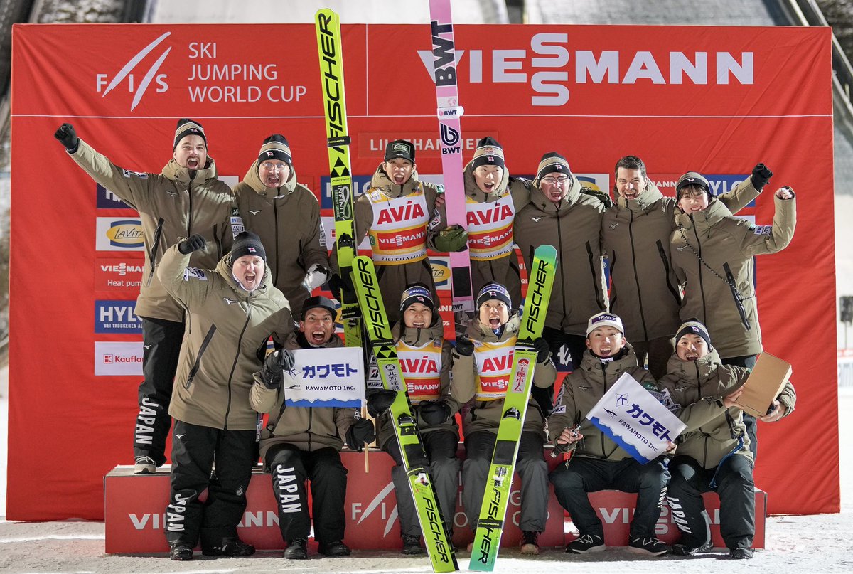 SASkinnes's tweet photo. Team 🇯🇵🥇❄️ #Lillehammer #mixteam  📸Nordicfous https://t.co/QYeZcvrZJE