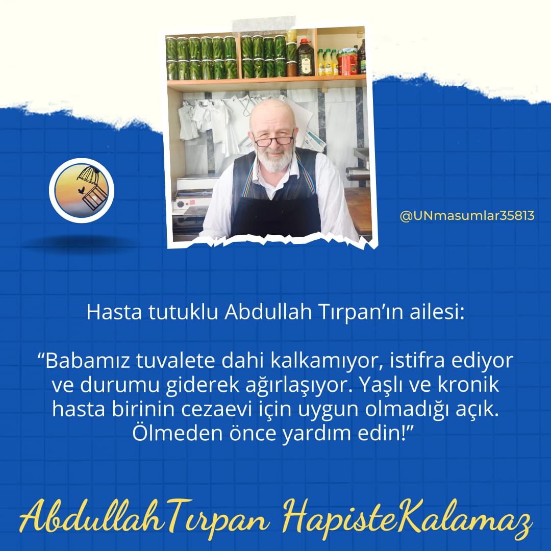 AbdullahTırpan HapisteKalamaz

Adalet!!!