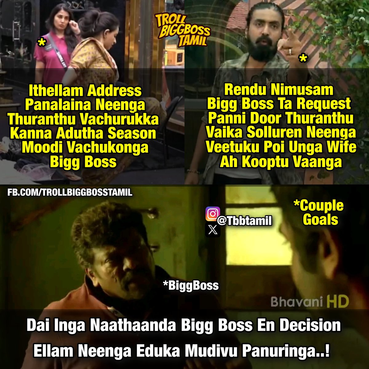 Troll Bigg Boss Tamil tweet media
