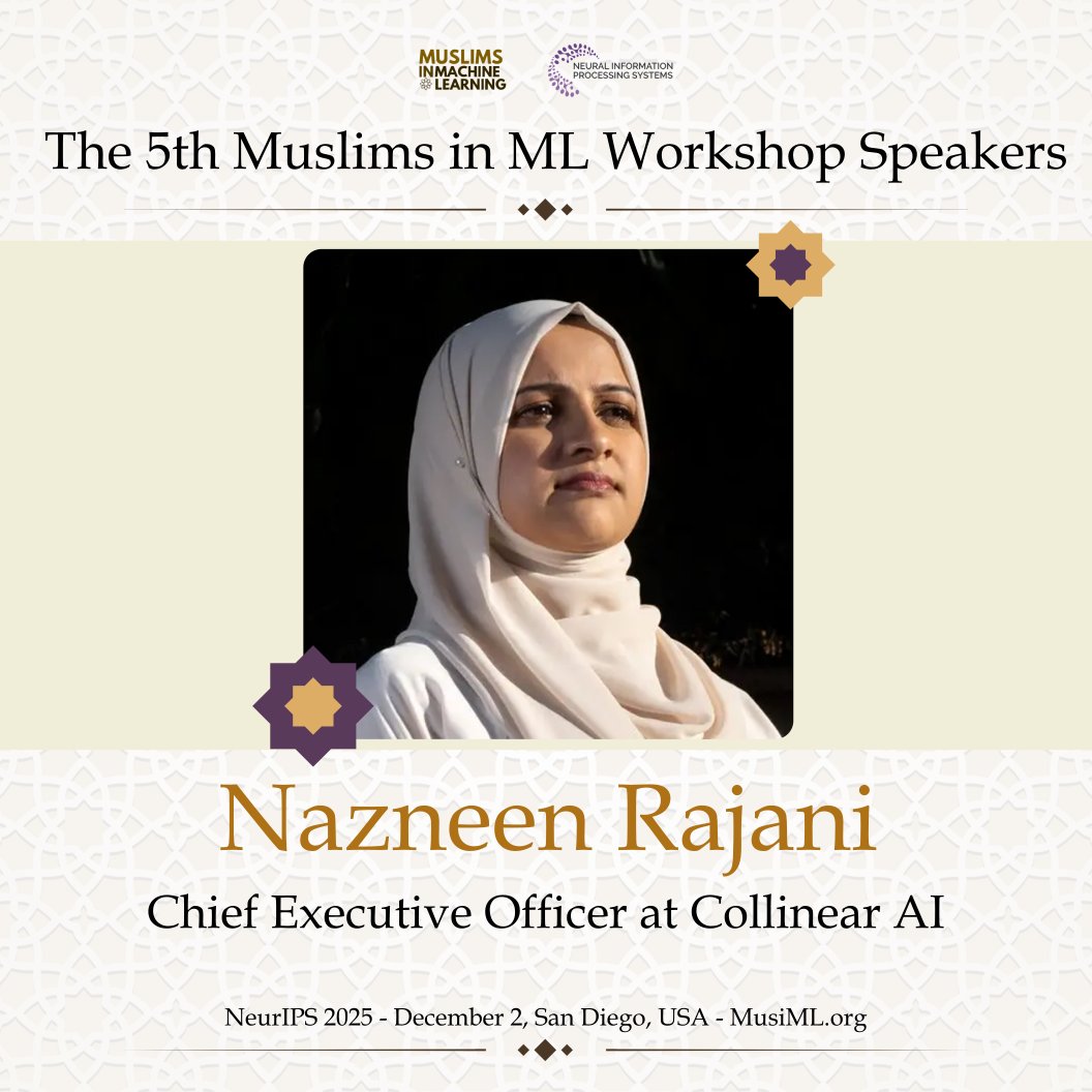 Muslims in ML Workshop tweet media