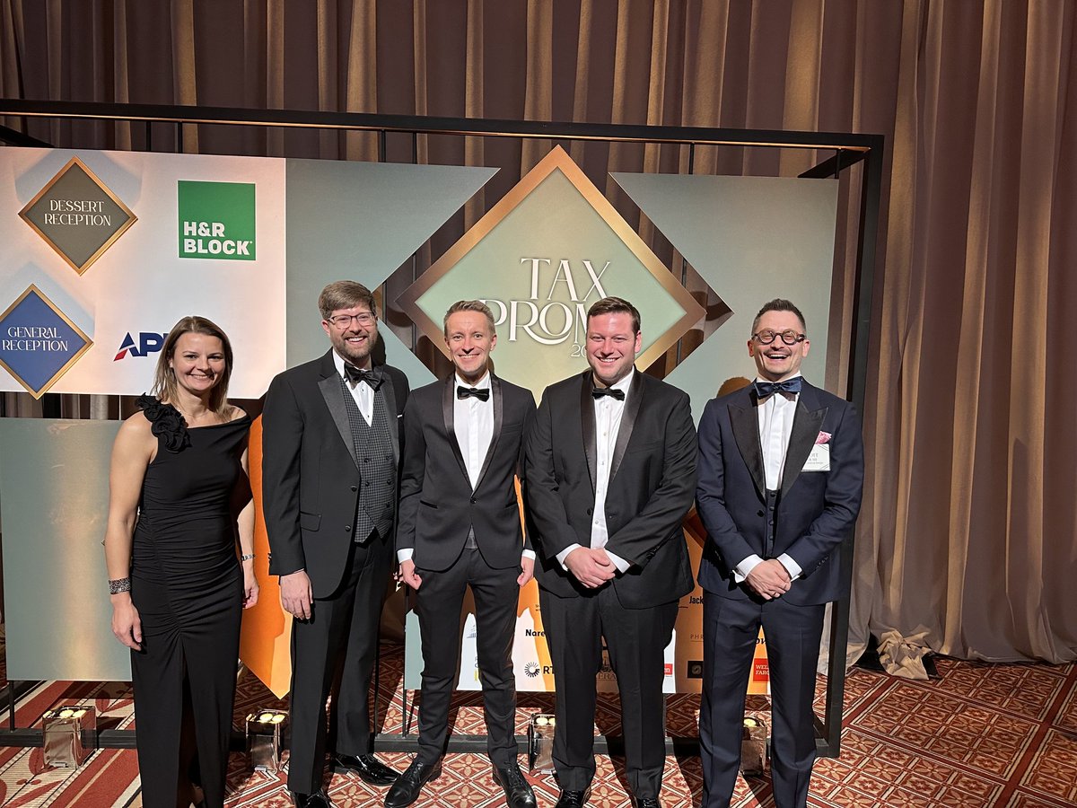 danieldbunn's tweet image. Another Tax Prom in the books. It&apos;s a privilege to host the DC tax community, and I always have a good time hanging out with the @TaxFoundation team. Congratulations to @MikeCrapo and Dennis Groth on receiving our 2025 Distinguished Service Awards! #Spreadsheets #TaxProm