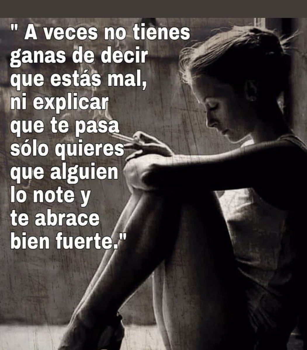 "A veces solo quieres que alguien lo note....
