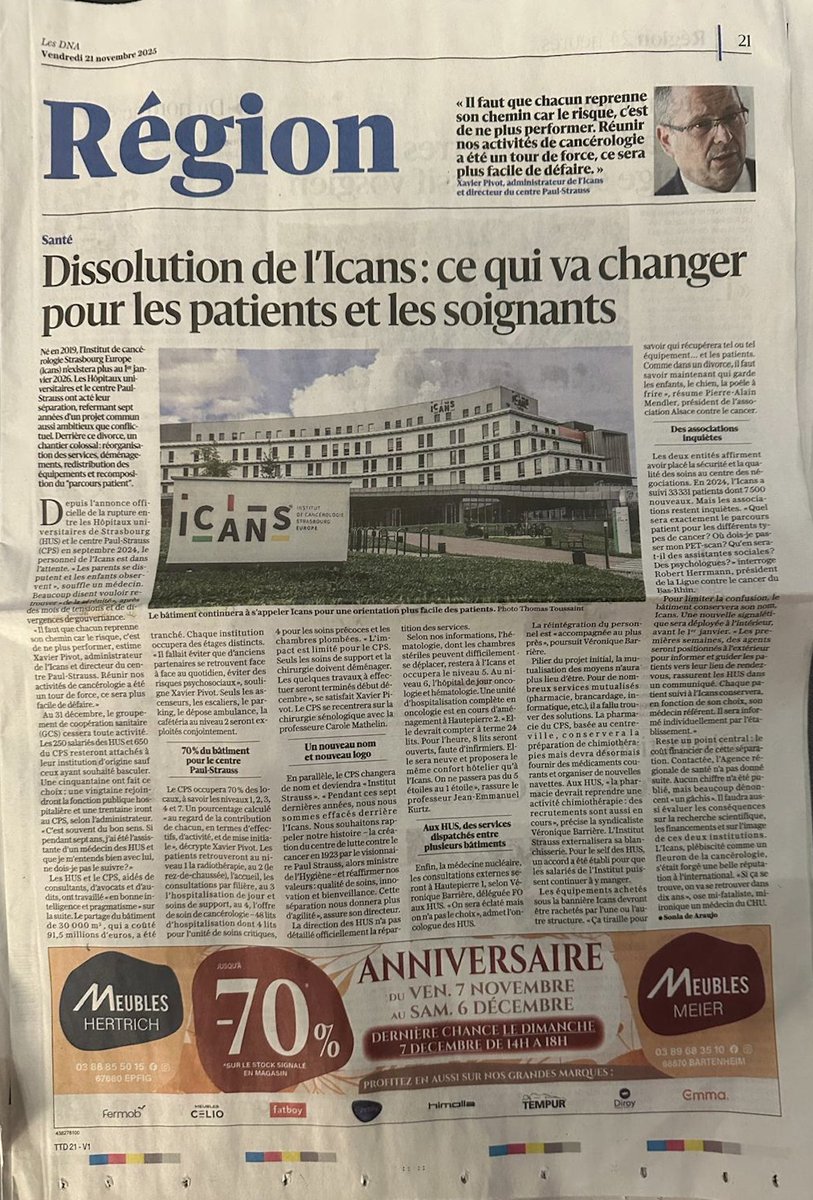 Prodoc71's tweet image. Dissolution de l’ICANS : 91,5 M€ pour construire… et un “divorce” que personne n’ose chiffrer
Où quand l’argent public part en fumée...
Mais pour les médecins, la CNAM baisse les tarifs et réclame de la “pertinence”
Et si  on commençait par évaluer le prix de certaines erreurs?