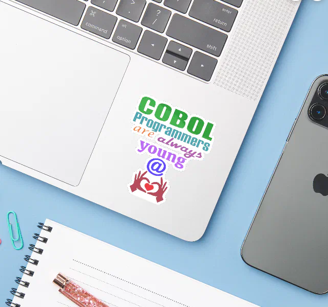 shirtparking's tweet image. Ahh, Forever Young! Take a Look at this! &apos;Cobol Programmers Are Always Young At Heart&apos; sticker design @zazzle  zazzle.ca/cobol_programm… via @zazzle  #cobolprogramming #programmerjokes #mainframeprogramming #youngatheart #foreveryoung #Stickers